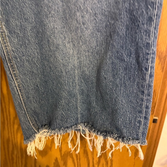 Old Navy Cropped Frayed Hem Denim Capris. Size 20, Sky high Wide Leg. 🫥 - Picture 2 of 11